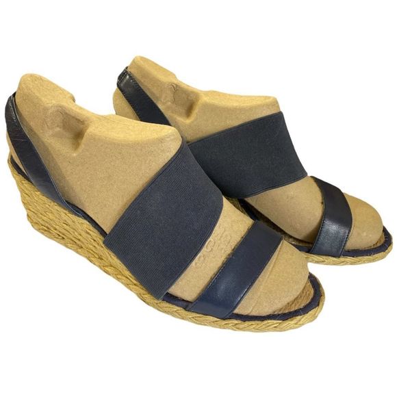 Lauren Ralph Lauren Shoes - 𝅺LAUREN RALPH LAUREN Carminda Espadrille Woven Wedge Sandals Shoes 9